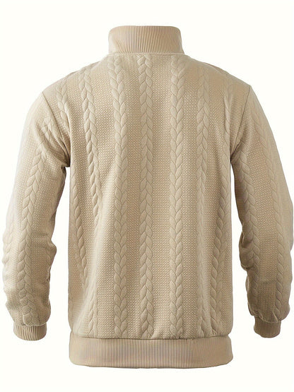 Roberto™ | Vintage herenpullover met ritssluiting