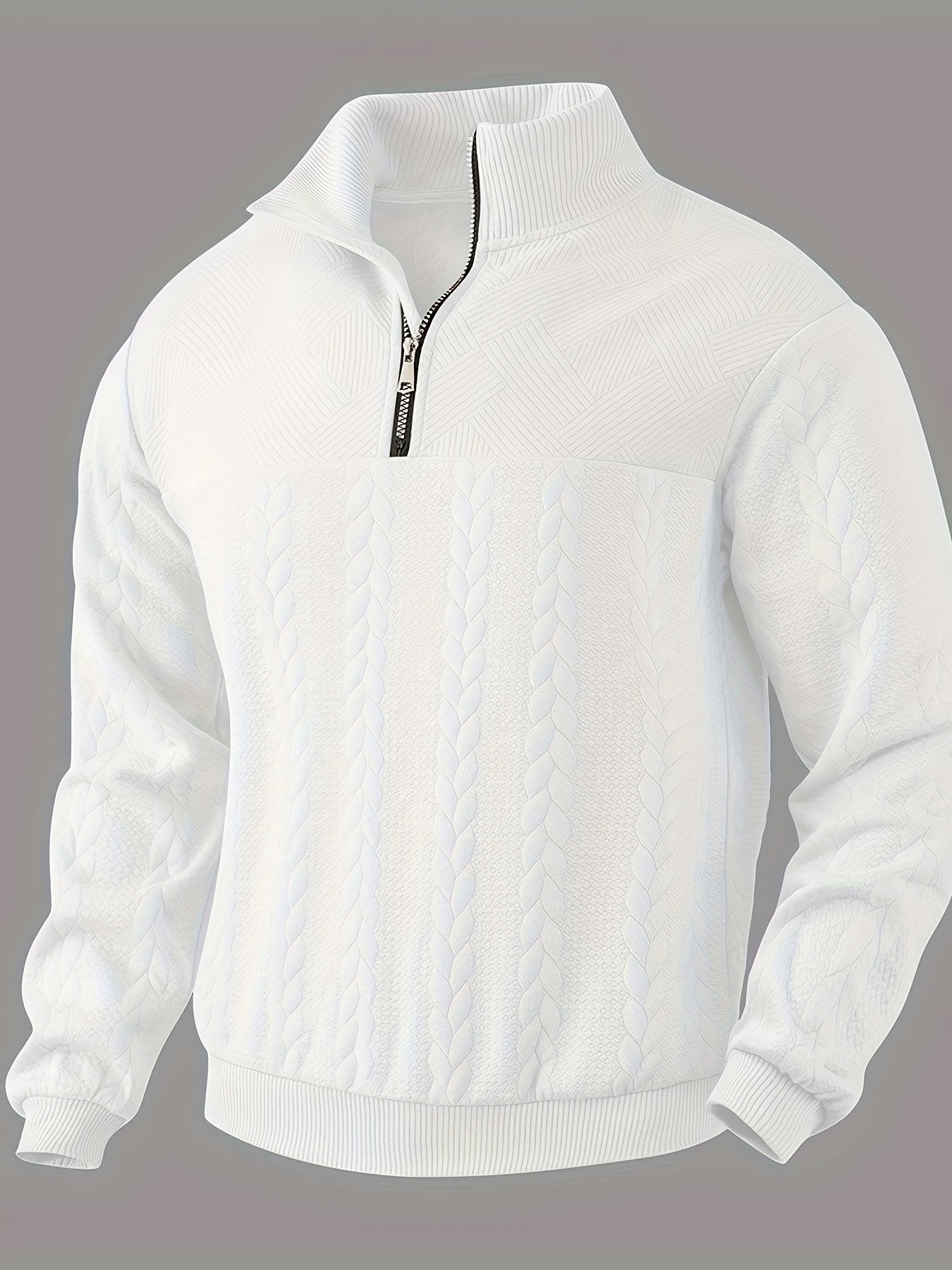 Roberto™ | Vintage herenpullover met ritssluiting