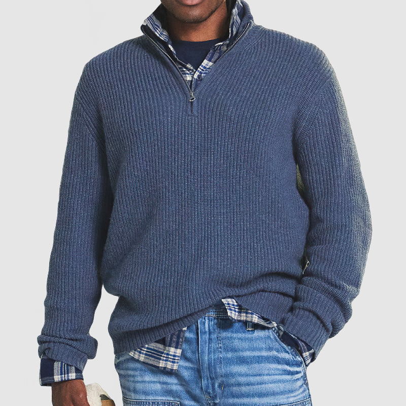 Jerry™ - Business Casual Pullover met Rits