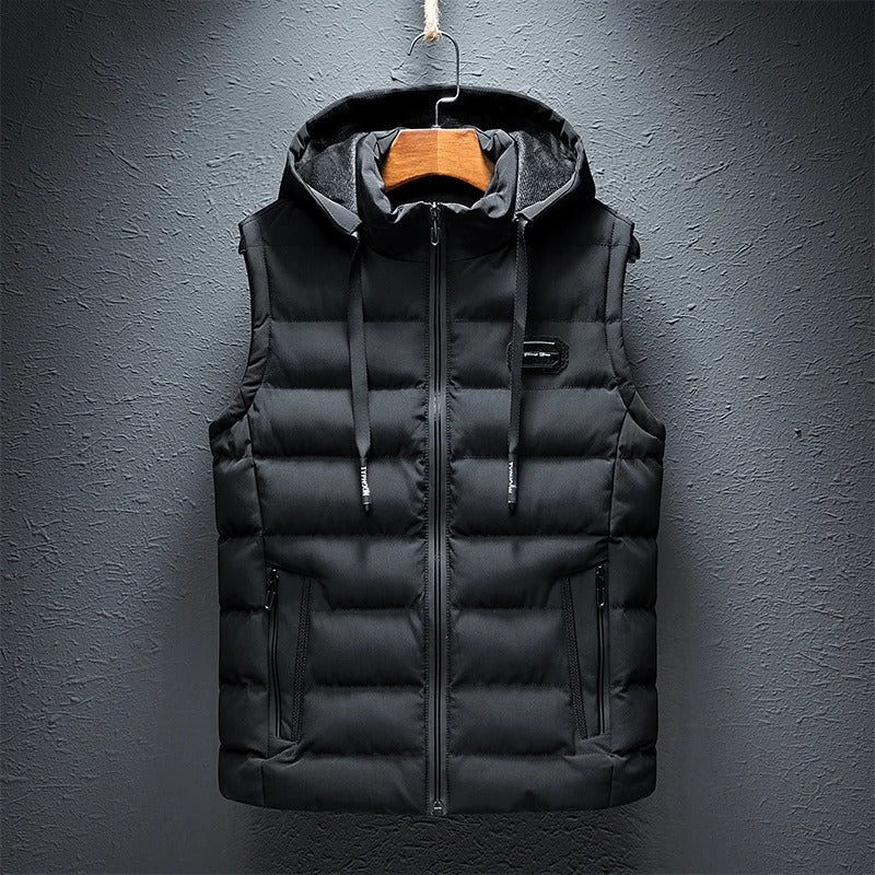 Micha  | Bodywarmer met capuchon voor heren